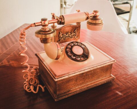 Old timey telephone